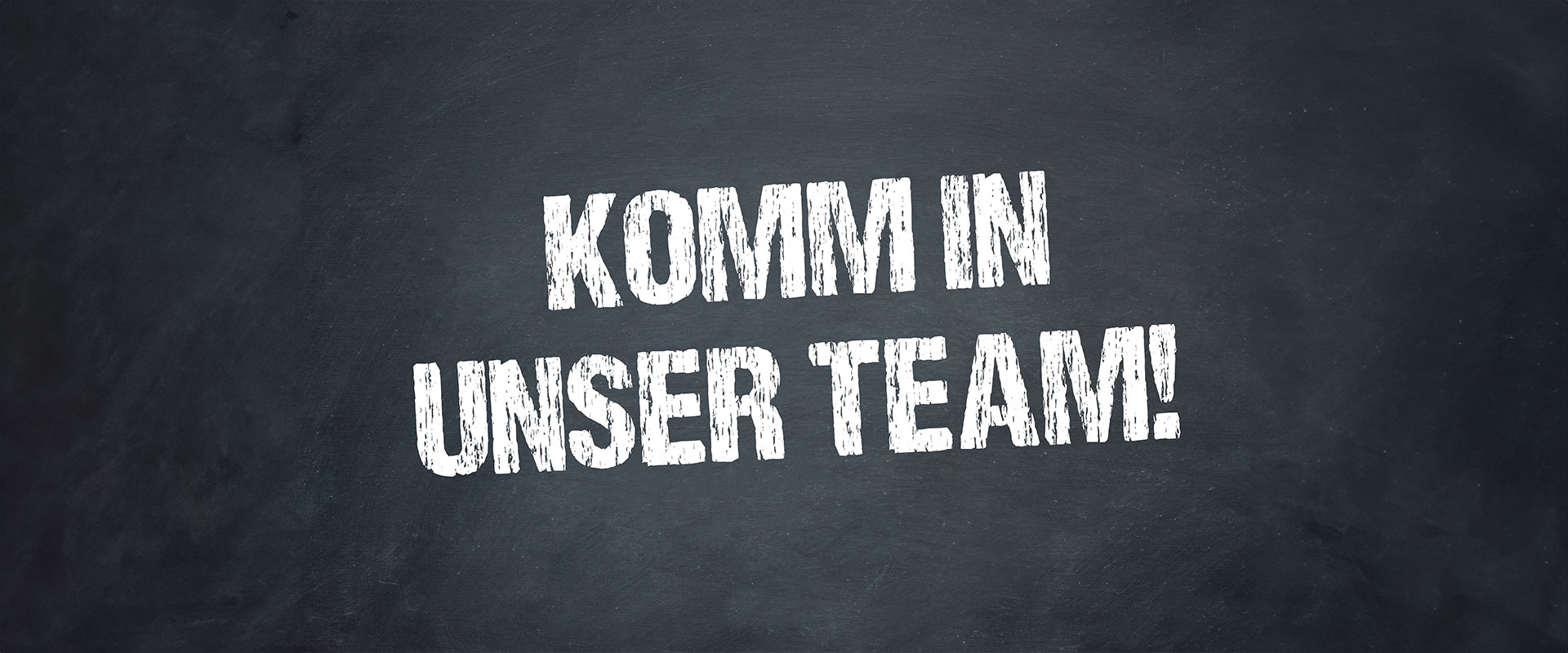 Komm ins team text dunkler hintergrund